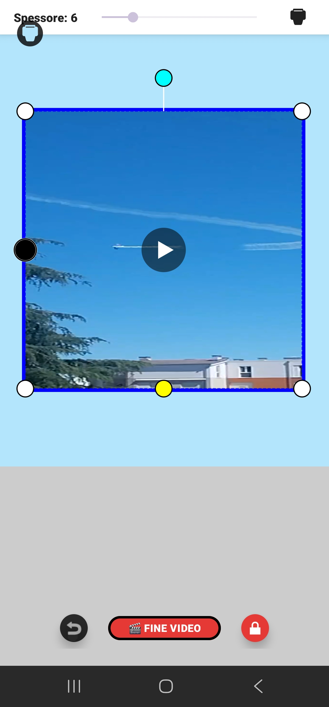 Screenshot Video Rettangolare